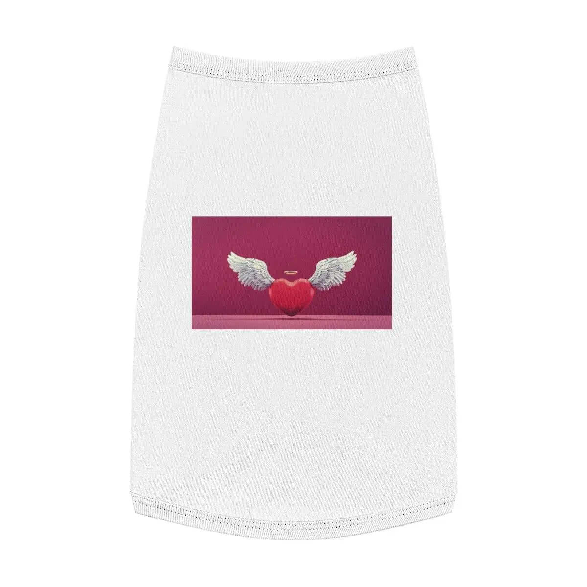 This Pet customised tank with an angel image is especially designed for your pets with personality.