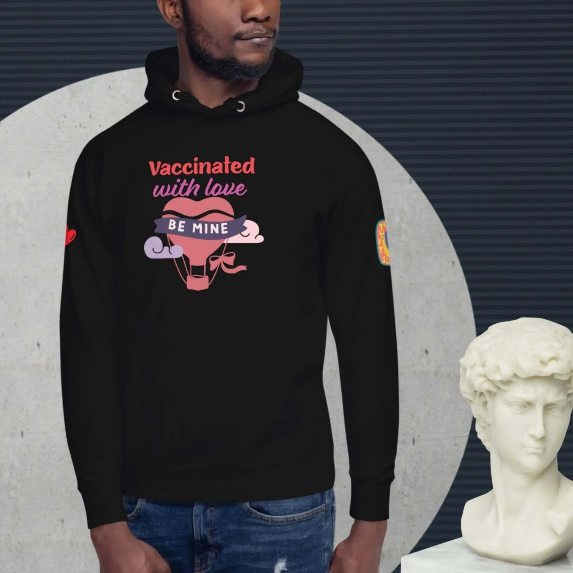 Unisex cotton hoodie for love couples is a customised hoodie made for you with an unique design with help of best print of demand suppliers to ensure better quality.