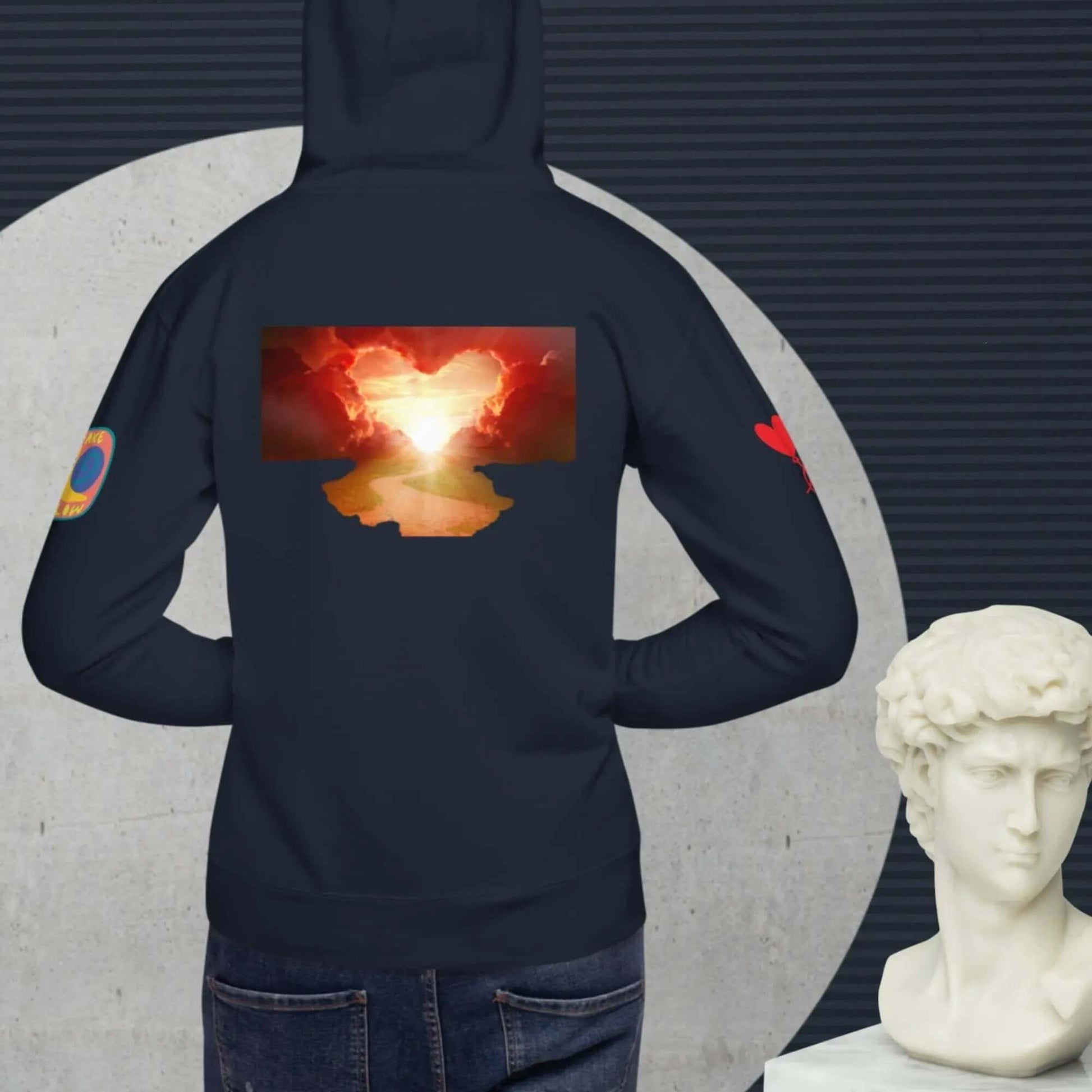 Unisex cotton hoodie for love couples is a customised hoodie made for you with an unique design with help of best print of demand suppliers to ensure better quality.
