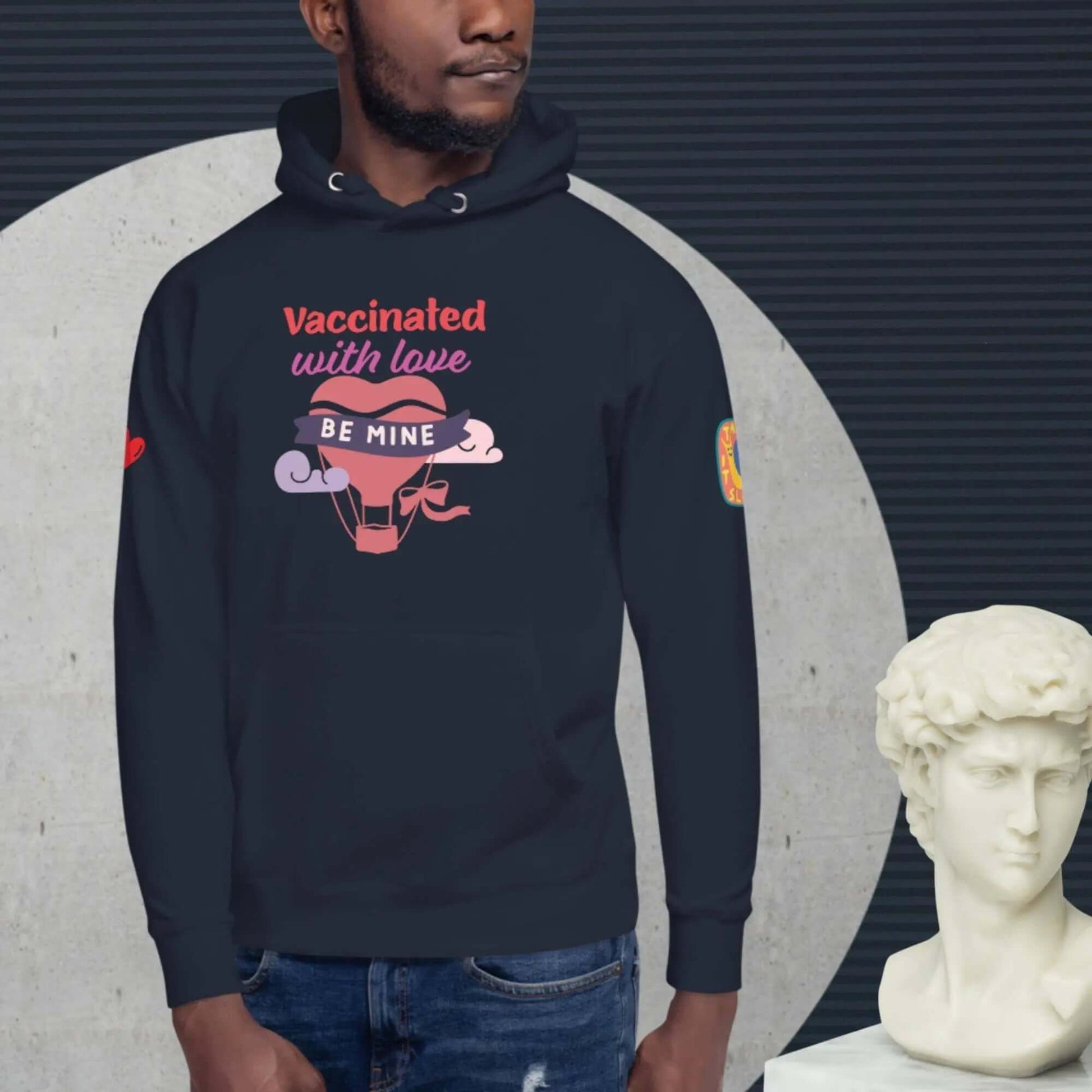 Unisex cotton hoodie for love couples is a customised hoodie made for you with an unique design with help of best print of demand suppliers to ensure better quality.
