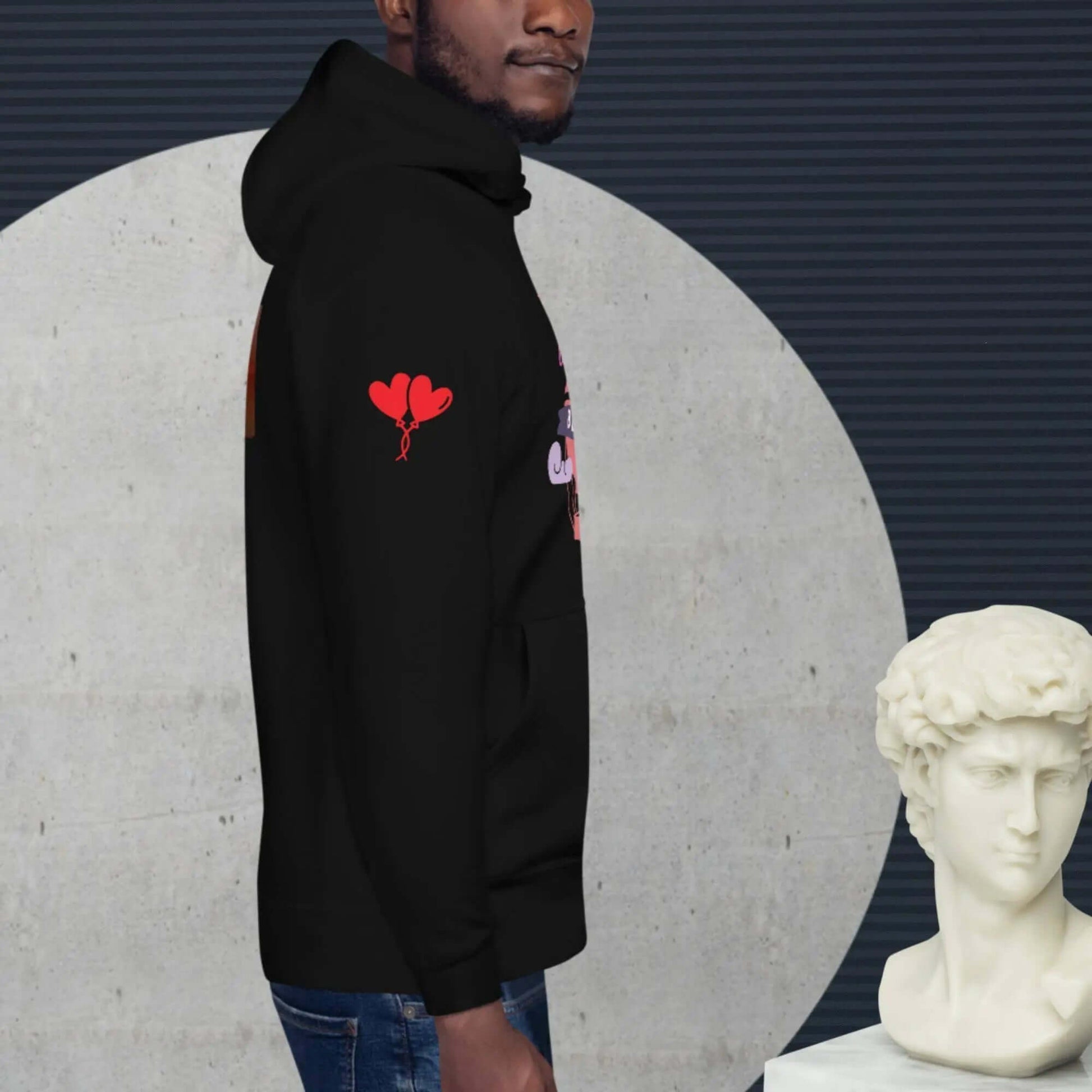 Unisex cotton hoodie for love couples is a customised hoodie made for you with an unique design with help of best print of demand suppliers to ensure better quality.