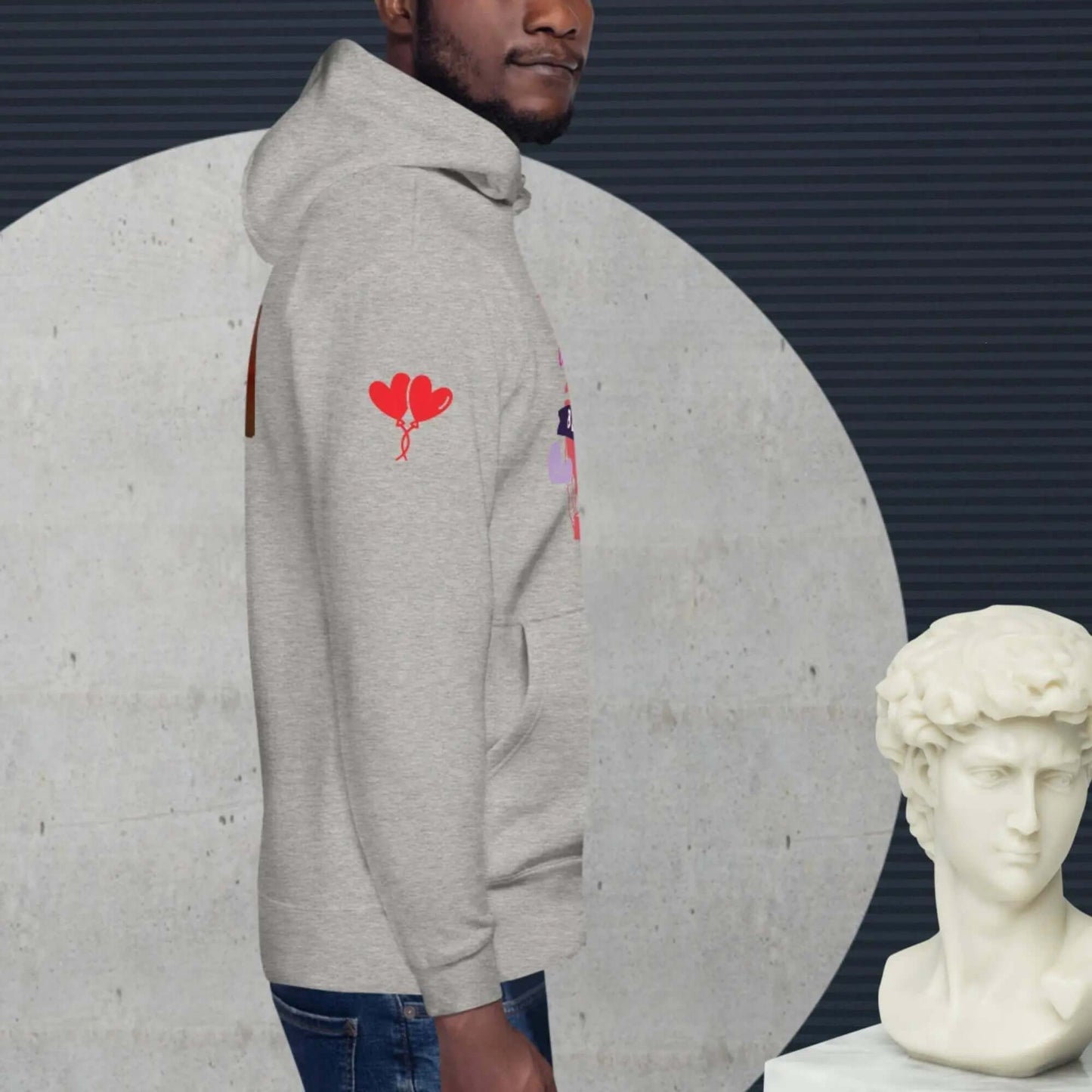Unisex cotton hoodie for love couples is a customised hoodie made for you with an unique design with help of best print of demand suppliers to ensure better quality.