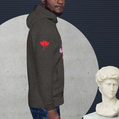 Unisex cotton hoodie for love couples is a customised hoodie made for you with an unique design with help of best print of demand suppliers to ensure better quality.