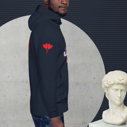 Unisex cotton hoodie for love couples is a customised hoodie made for you with an unique design with help of best print of demand suppliers to ensure better quality.