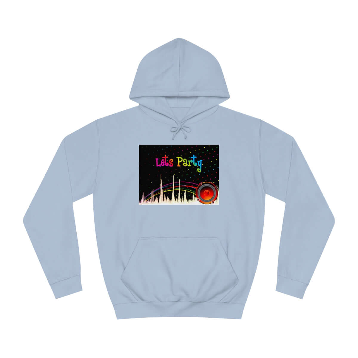 Cute Unisex Hoodie Let's party for people with personality is a customised hoodie made for you with an unique design with help of best print of demand suppliers to ensure better quality.